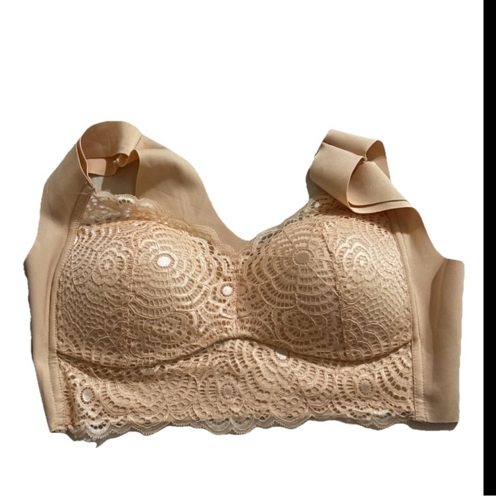 Elegant Lace Beige Bralette
